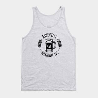 Beertown Asheville, NC - Black G 03 Tank Top